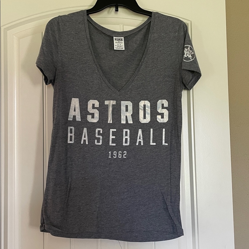 PINK Victoria's Secret Astros Gray T-Shirt